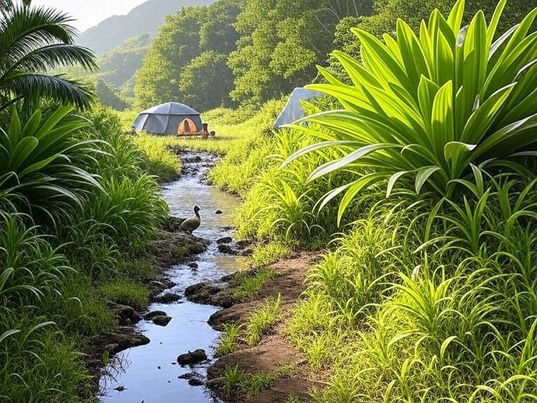 Camping in Puu Ka Pele